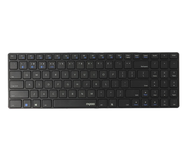 RAPOO Klawiatura bezprzewodowa E9100M czarna 216813 - 1071769 - zdjęcie